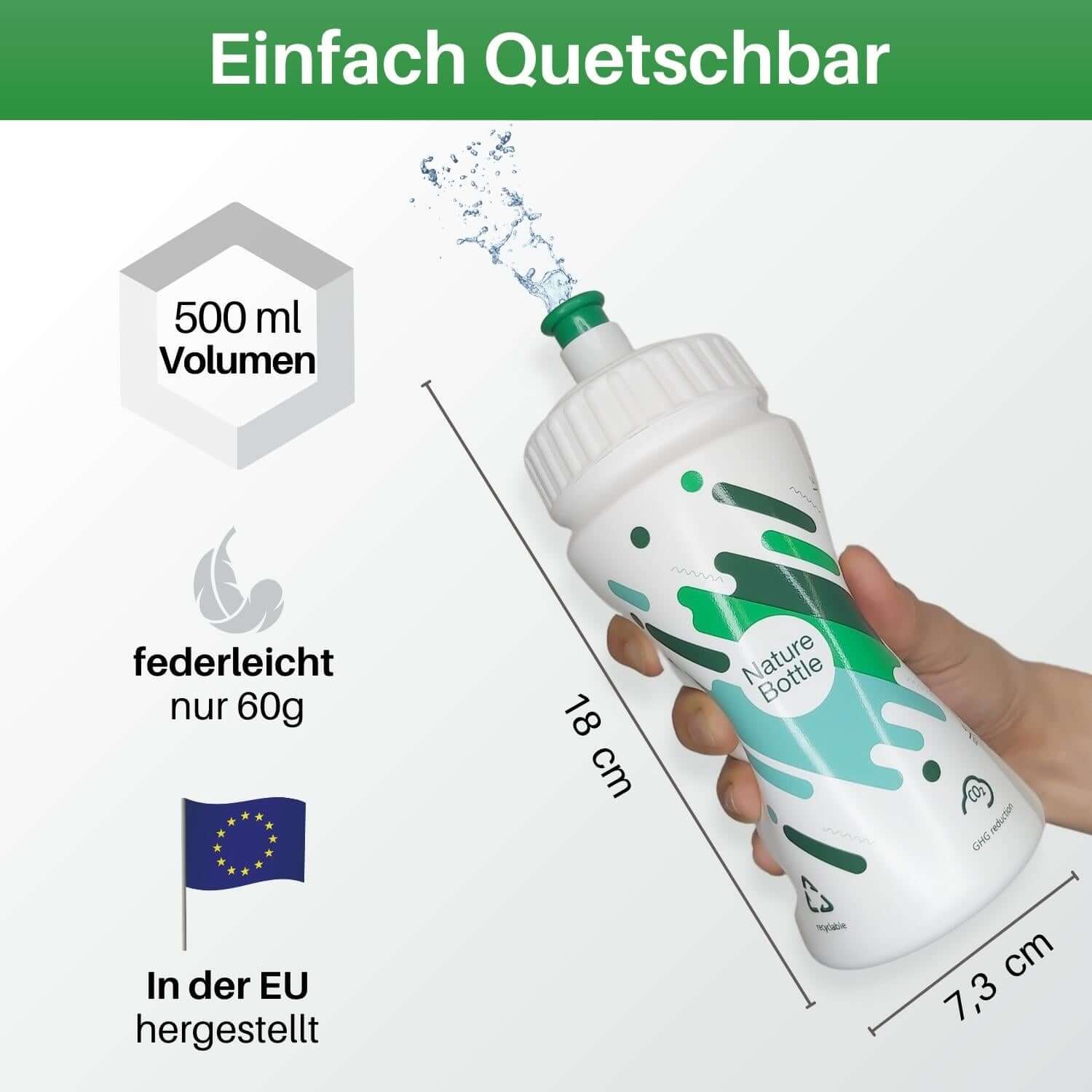 2 Fahrrad Trinkflaschen Zuckerrohr, 500ml - Image 5