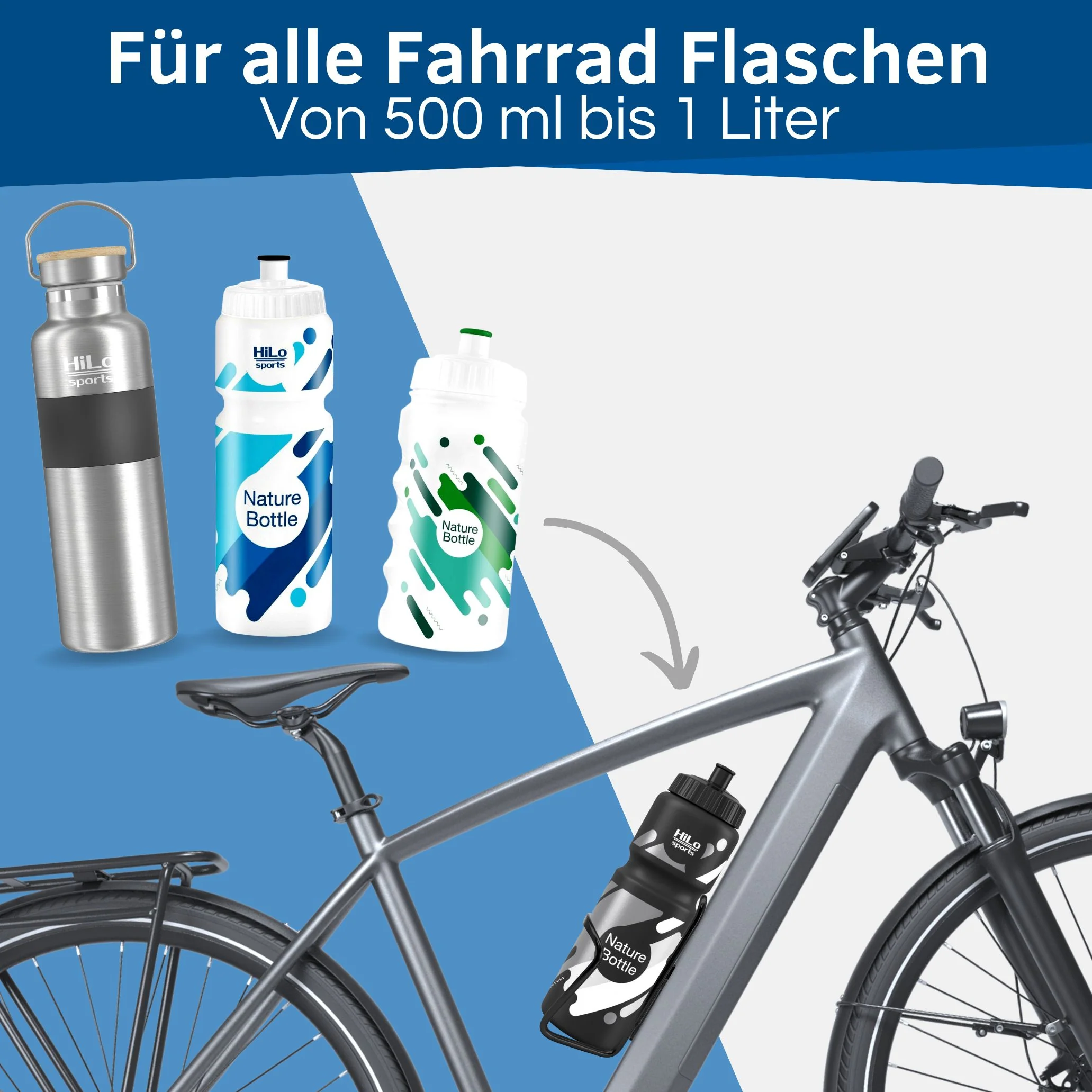 Fahrrad Flaschenhalter Alu 2er Set - Image 3