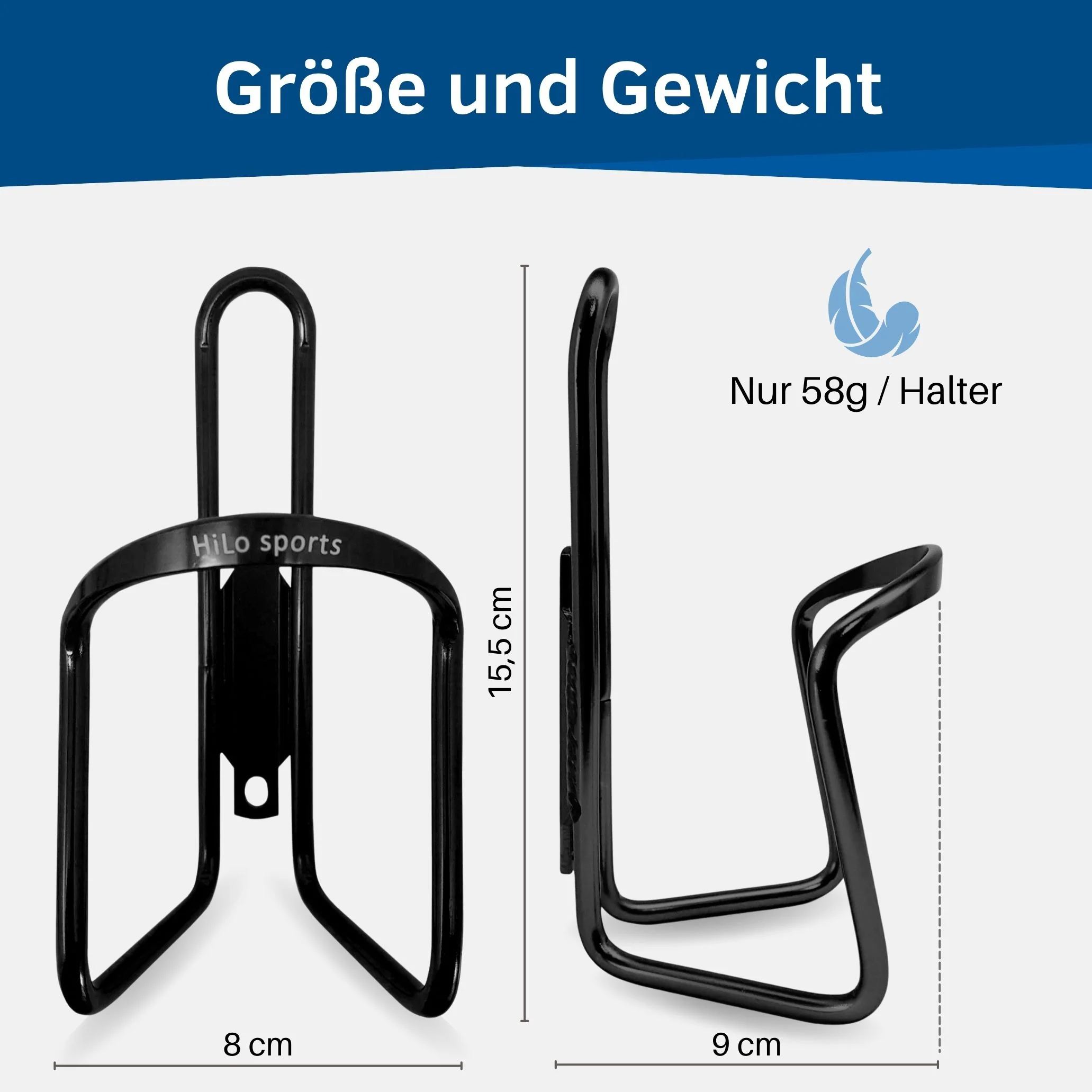 Fahrrad Flaschenhalter Alu 2er Set - Image 7