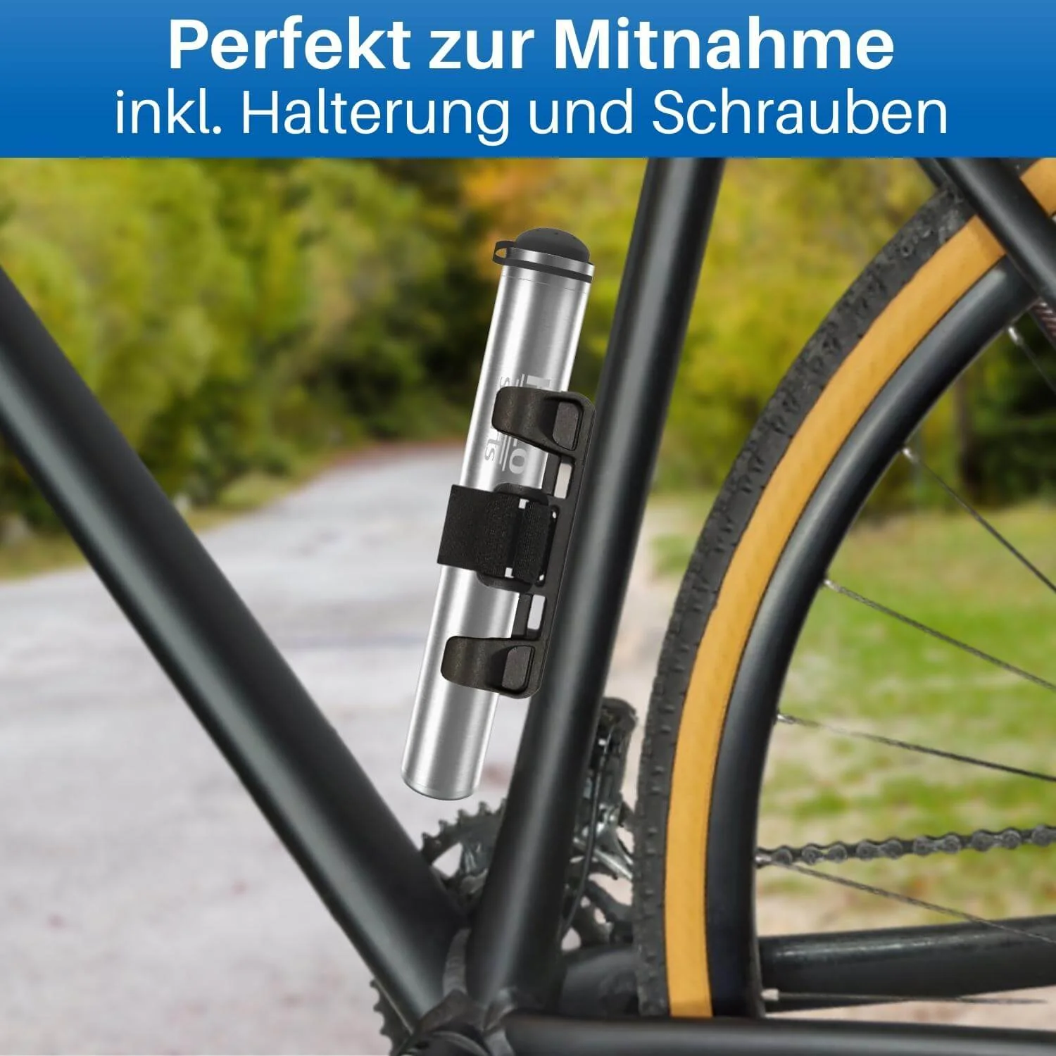 Fahrrad Minipumpe mit Schlauch, Comfort - Image 4