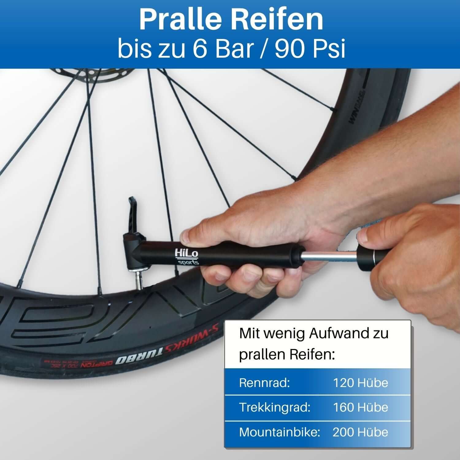 Fahrrad Minipumpe, Tour Air - Image 3