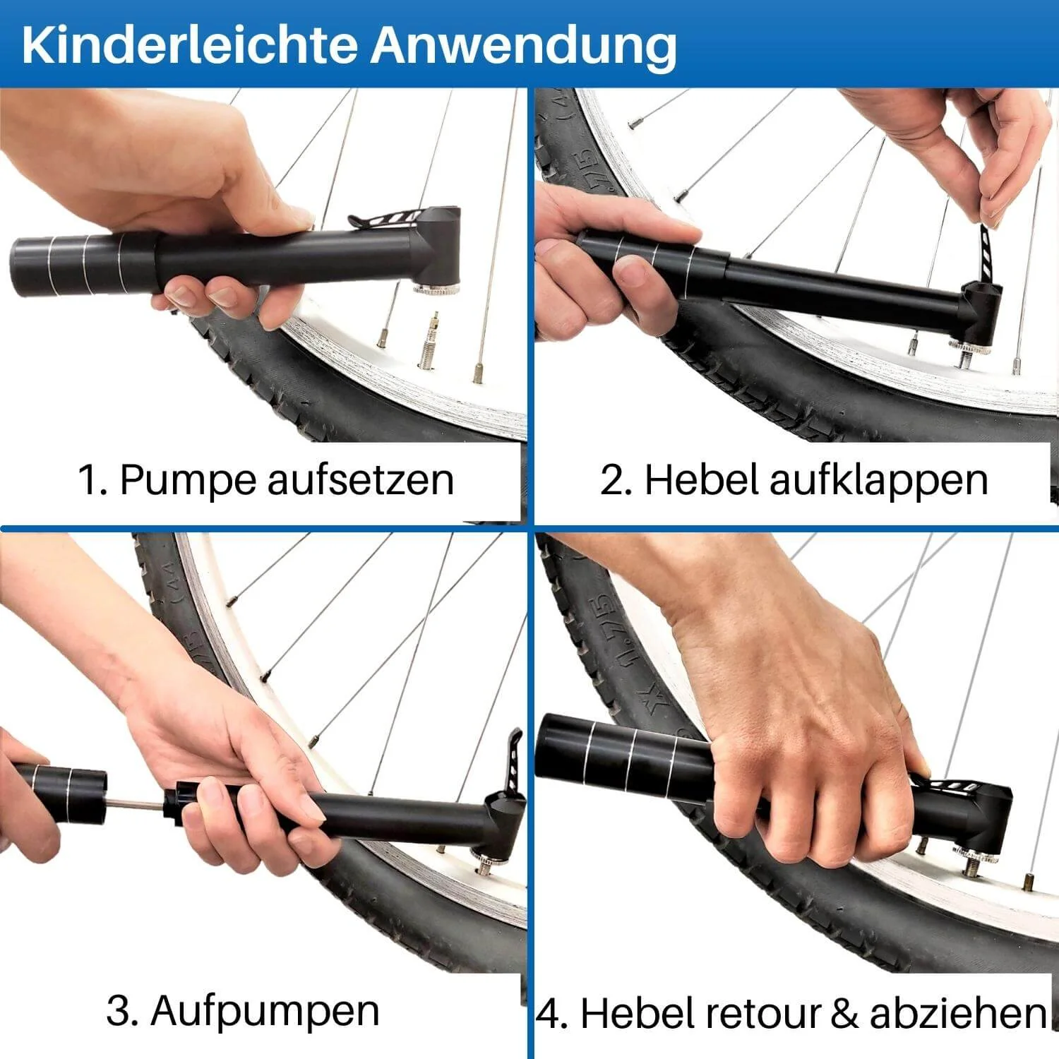 Fahrrad Minipumpe, Tour Air - Image 6