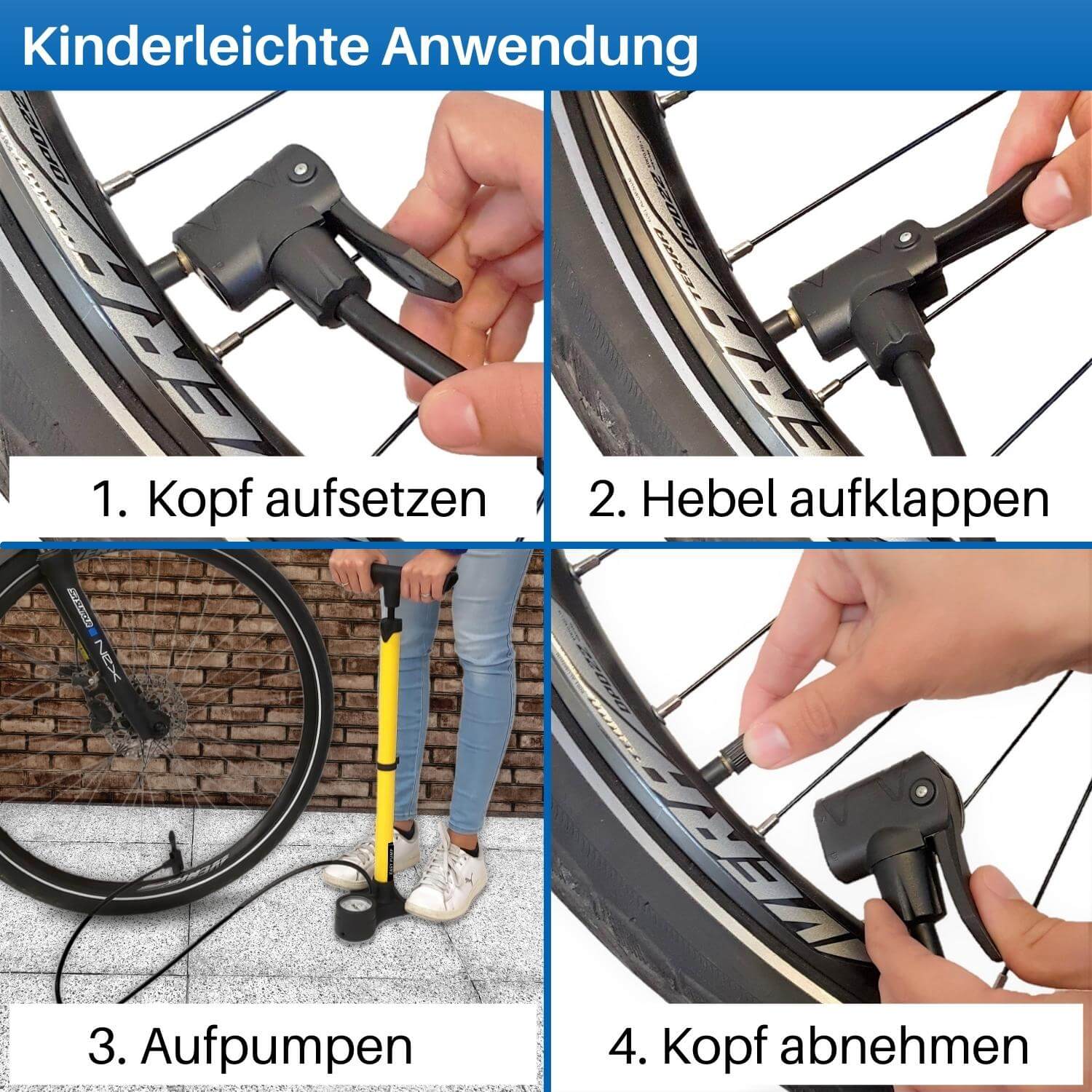 Fahrrad Standpumpe, Easy - Image 7