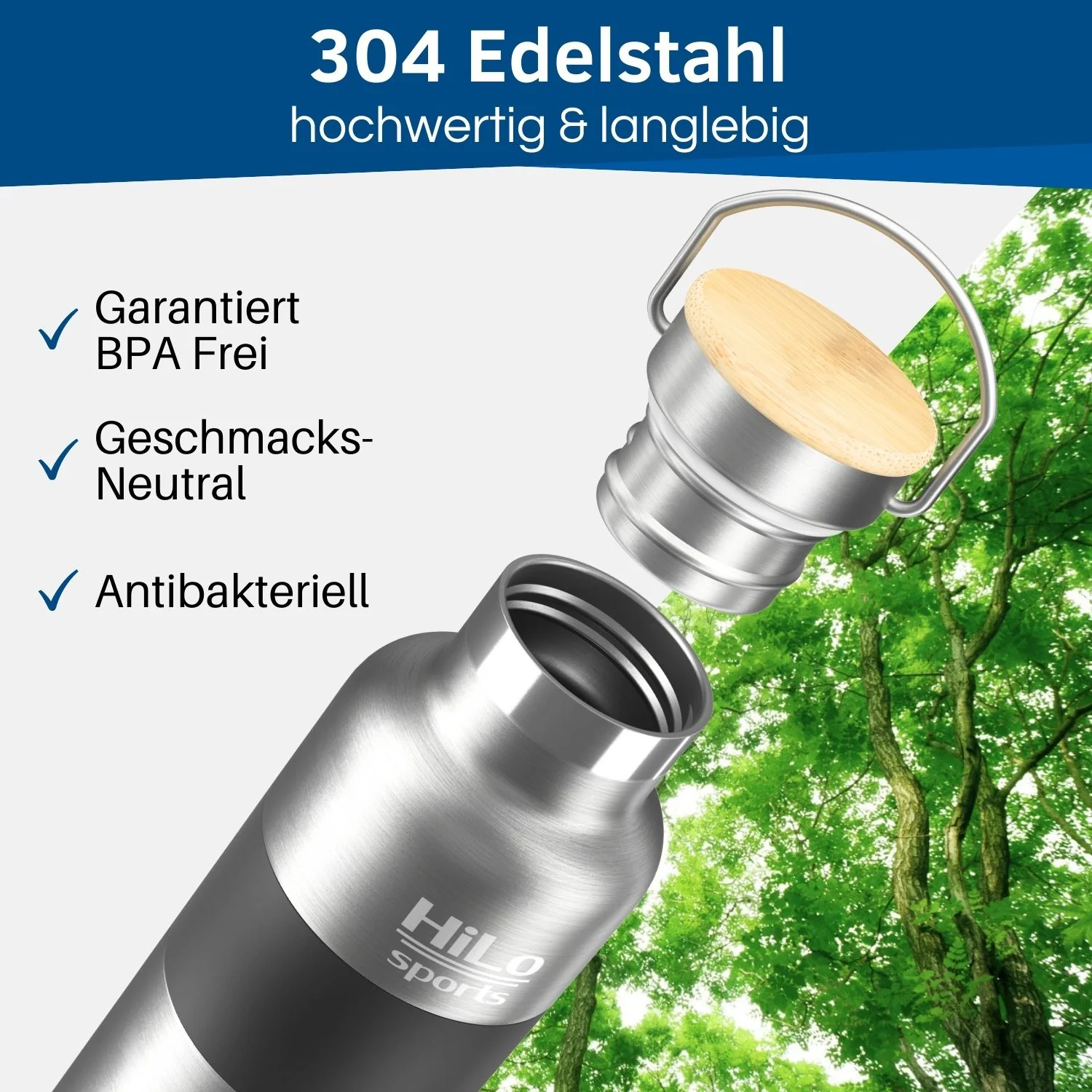 Isolierte Fahrrad Trinkflasche Edelstahl , 600ml - Image 6