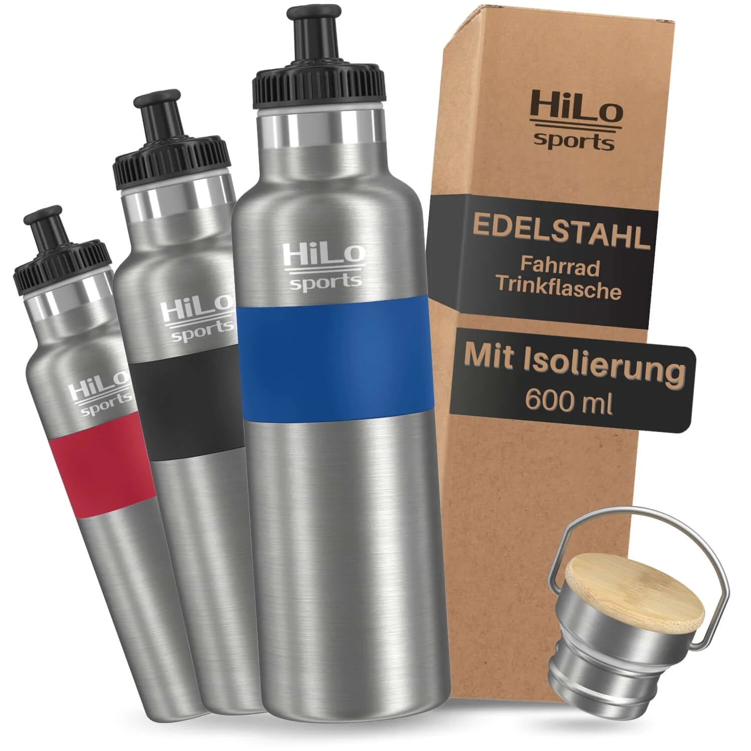 Isolierte Fahrrad Trinkflasche Edelstahl , 600ml - Image 8