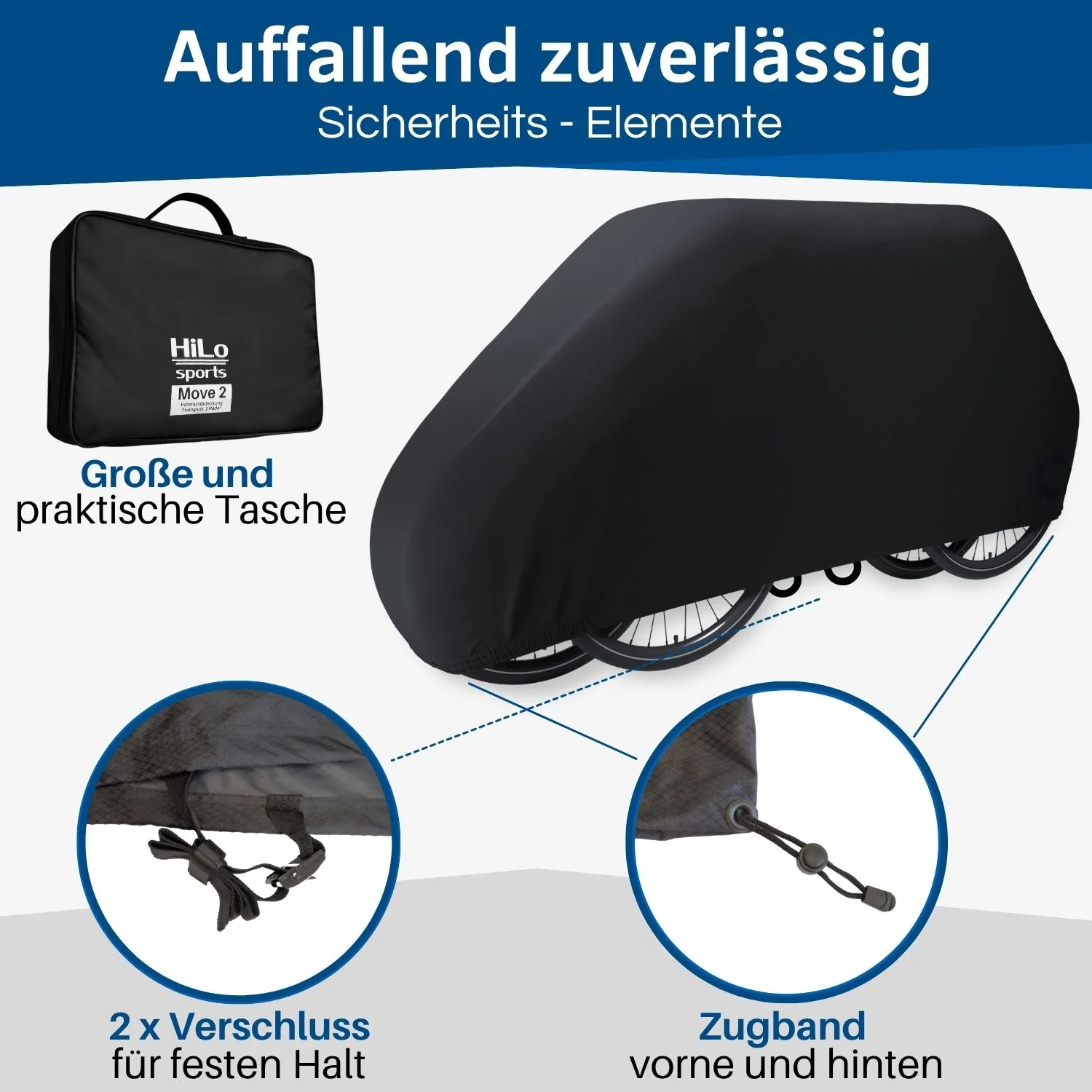 Heckträger Fahrradschutzhülle für 2 E-Bikes - Image 6
